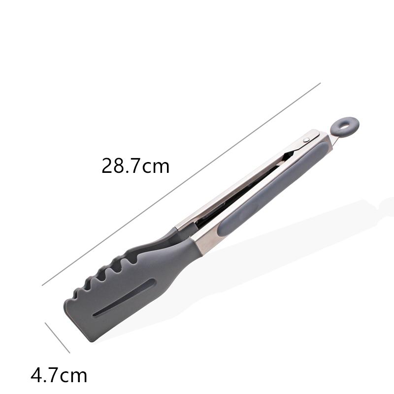 

Silicone Non-Stick Food Clips Hollow Drain Oil Barbecue Tongs Buffet Steak Pasta Clamp Home Kitchen Items All with Free Shipping