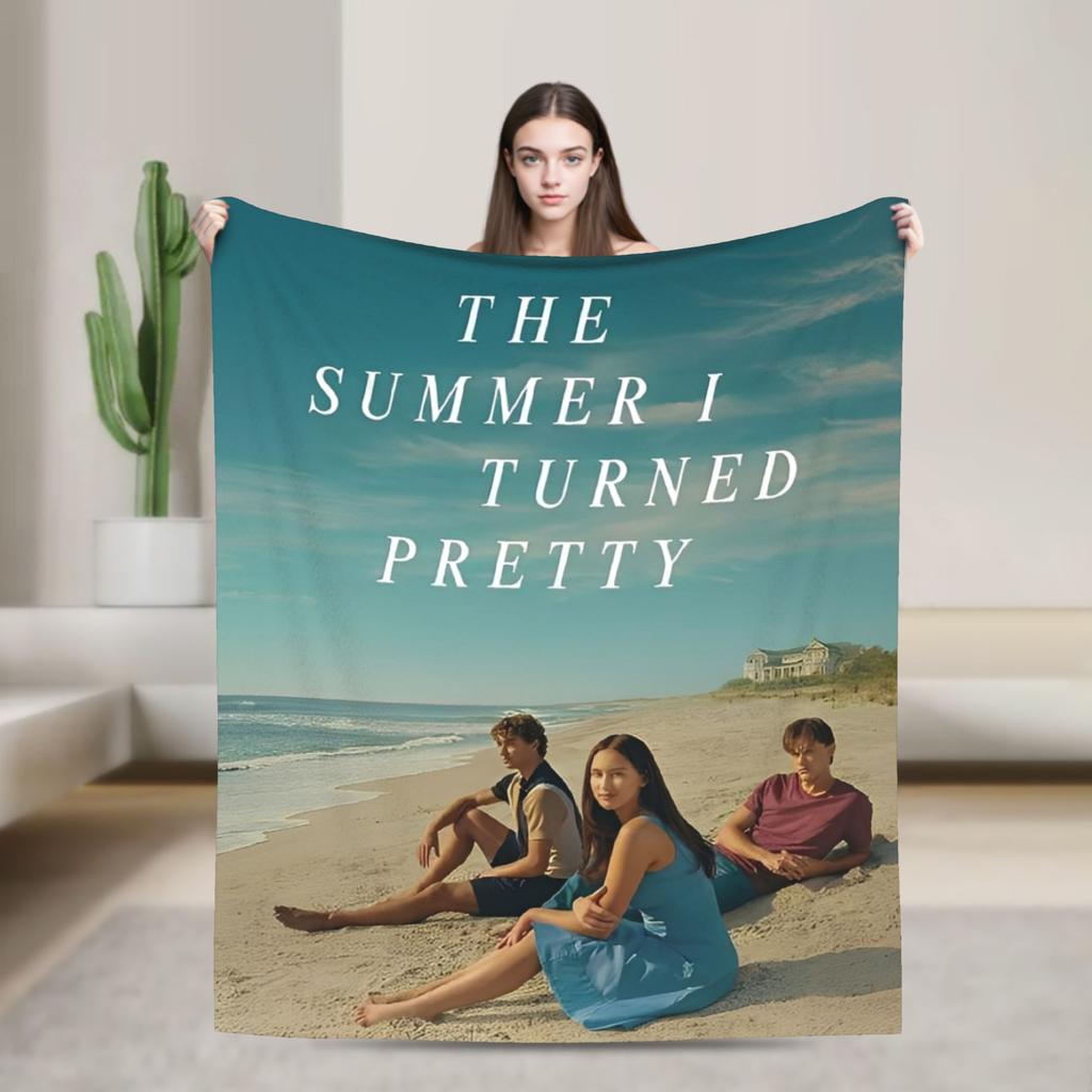 The Summer I Turned Pretty Flannel Throw Blankets Cousins Beach for Bedding Throws Knitted Blanket Travel Warm Portable Quilt