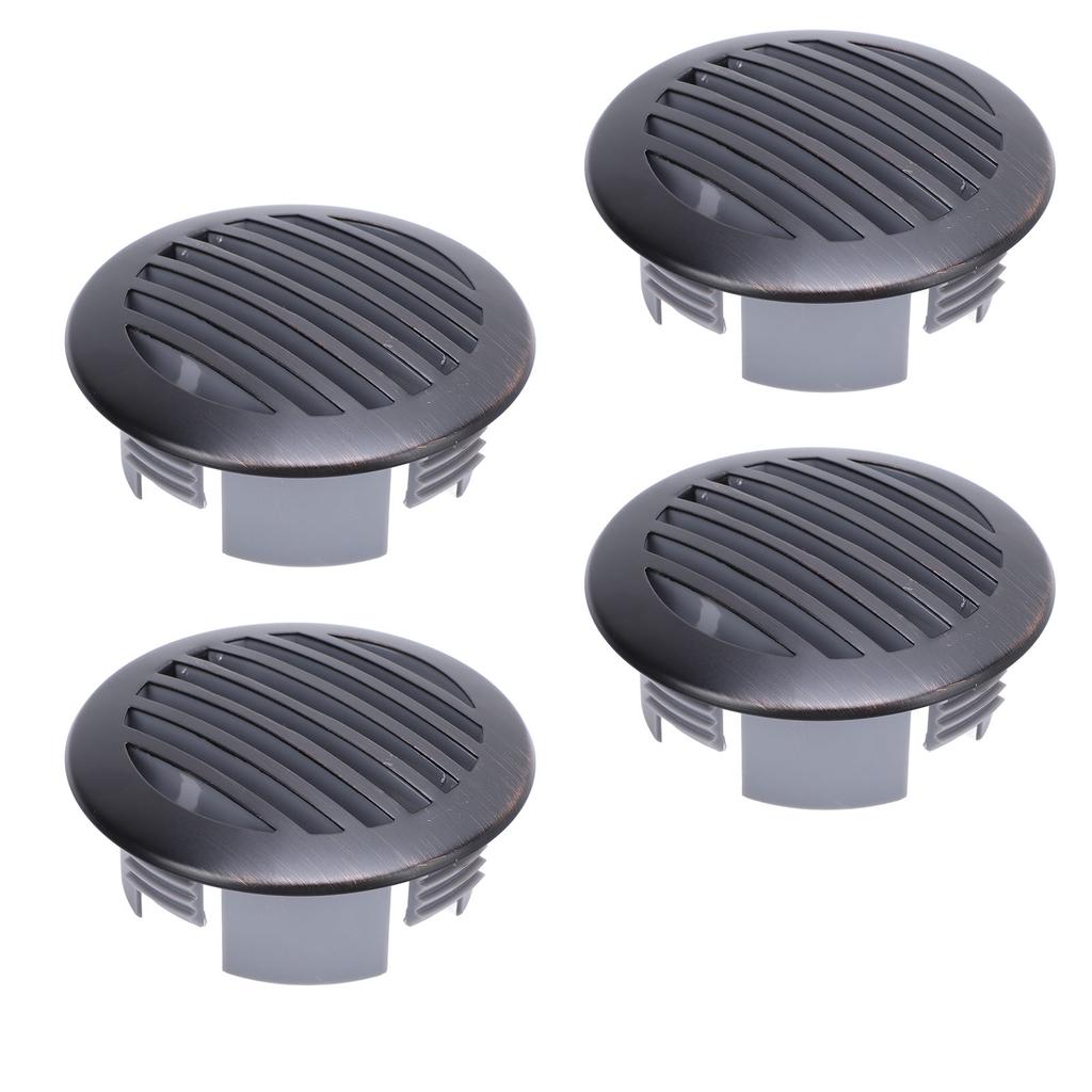 4Pcs 3in 76mm RV Air Louver Ceiling Vent 316 Stainless Steel Boat Ventilation Cover Round Air Vent Louver for Yacht