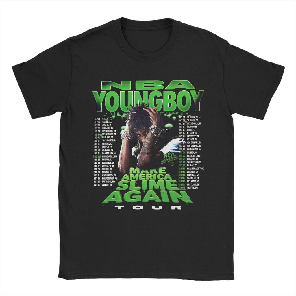 Rapper Young Boy Never Broke Again MASA Tour 2025 New Arrival T Shirt for Men Women Pure Cotton Tee Shirt Clothing