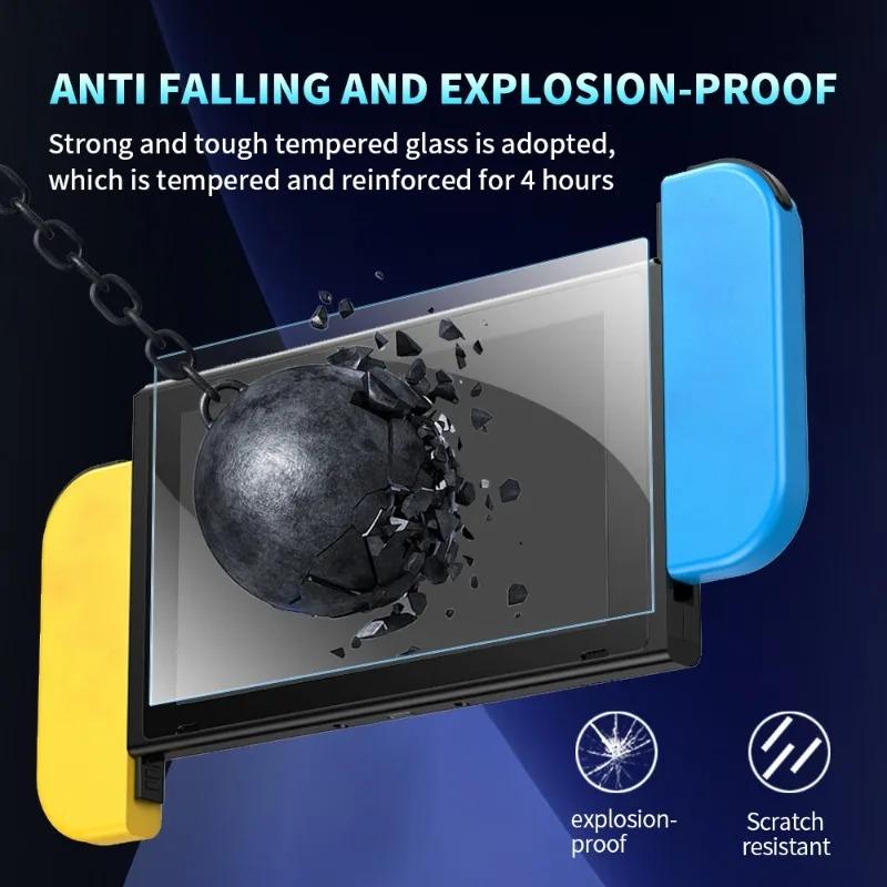 3/2/1Pack Premium Tempered Glass for Nintendo Switch Lite/Switch Oled Screen Protector HD Clear Anti-Scratch Protective Films
