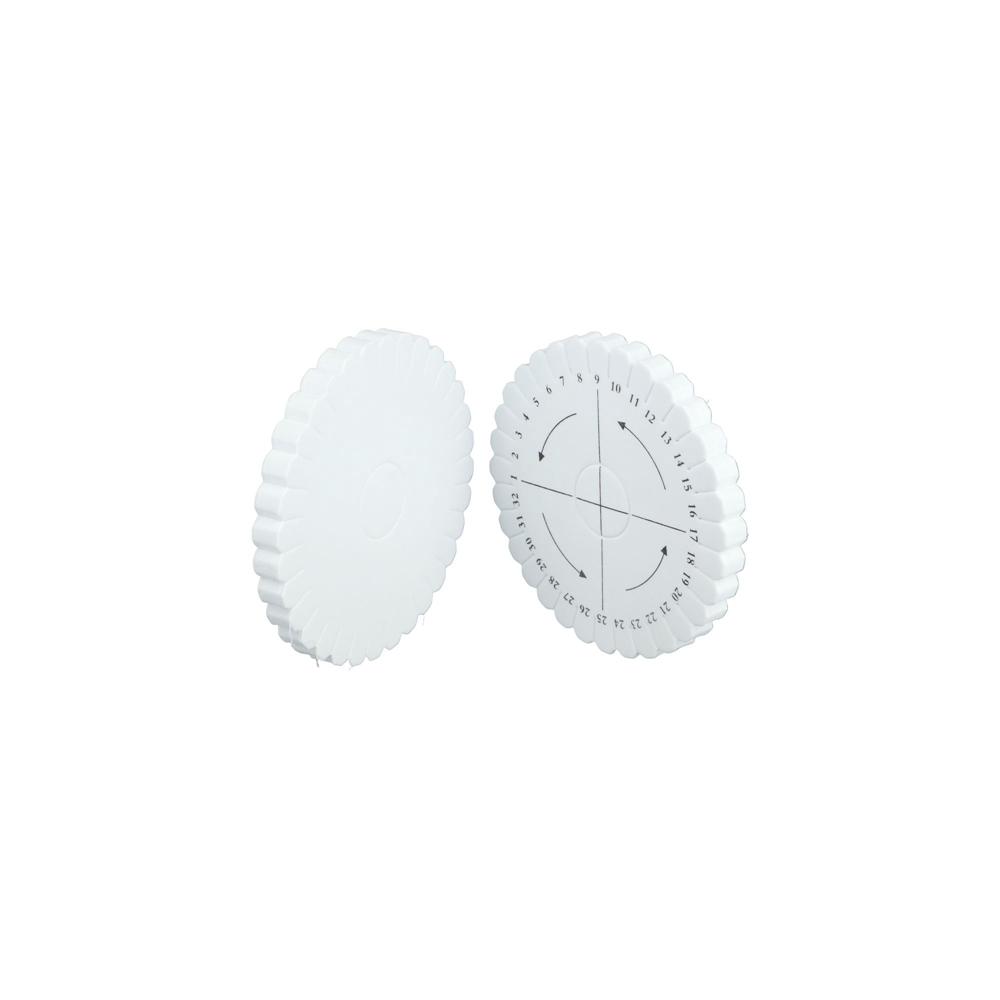 2PCS Disc/Disk 100mmx10mm DIY Braiding Plate Round Kumihimo Jewelry Desgin Board Disc Disk Tray