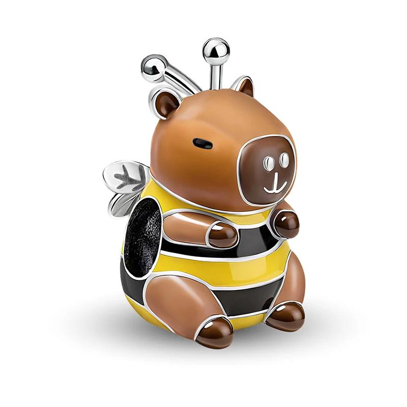 Copper Dinosaur Lizard Puppy Animal Series Bead Diy Bracelet Bangle Making Gift Of High Quality Fine Jewelry