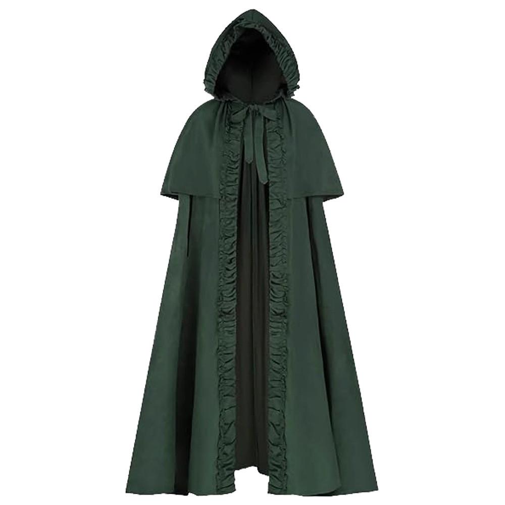 Elf Knight Cape Medieval Role Play Cloak With Polyester Material For Halloween And Theatrical Use
