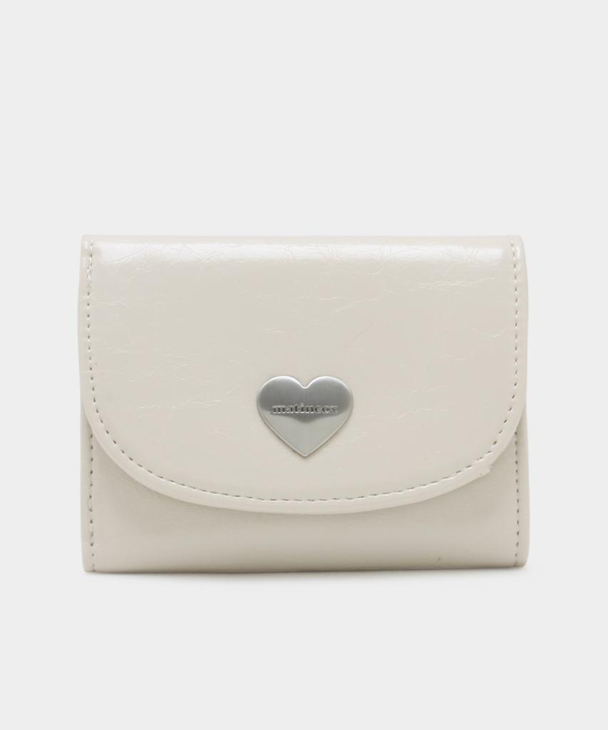Matincox Heart Fold Wallet - Cream