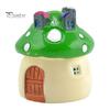 Resin Miniature Garden Ornament Waterproof Popular 3 Sizes Cute Mushroom Gardening Props for Home Decor