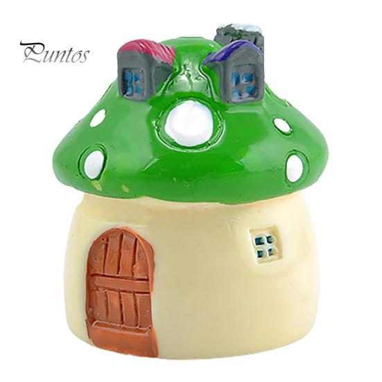 Resin Miniature Garden Ornament Waterproof Popular 3 Sizes Cute Mushroom Gardening Props for Home Decor