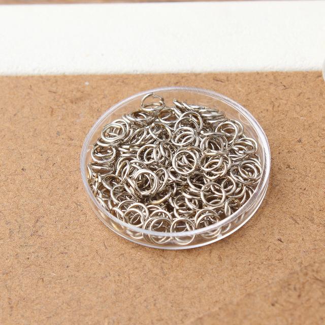 3-20Mm iron ring opening ring single ring manual connecting ring closed ring bracelet necklace connecting ring jewelry accessories