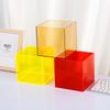 10/150/20cm Barevná průhledná akrylová vitrína, Stojan na vystavení figurek, Úložný box na hračky, Kostka Fotostánek Fotografická dekorace