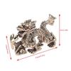 Vintage Ornament Retro Zodiac Dragon Socha Mosazný Dekor Prosperita Čínský styl Dragon Luck