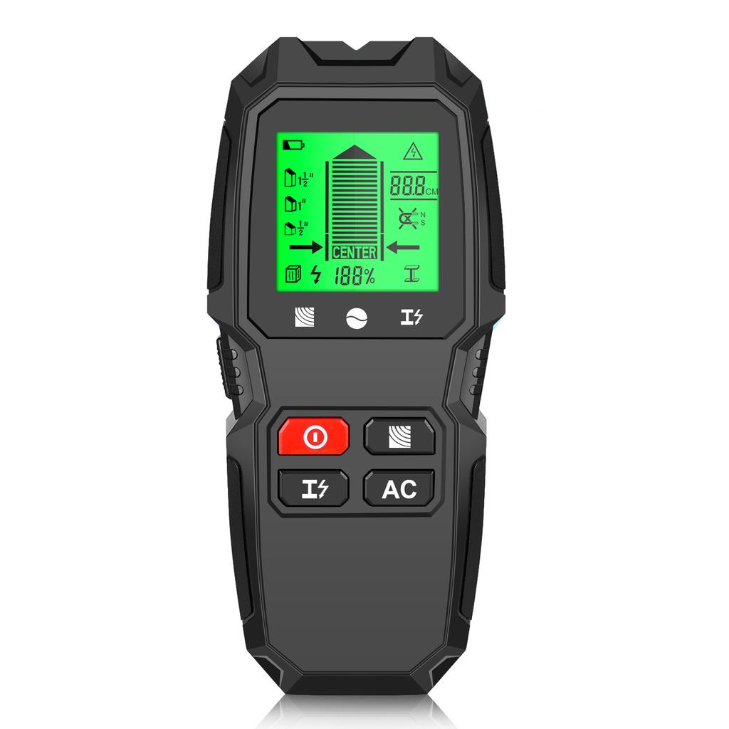 Stud Finder Wall Scanner 5 in 1 Electronic Stud Detector with HD LCD Display Used for Detecting Wood Metal Wire with Warning Function