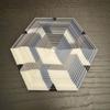 Hexagon Twist Illusion Toy Anxiety Stress Relief 3D Printed Hexagon Fidget Toy Adults Portable Travel Hexagon Decompression Toy