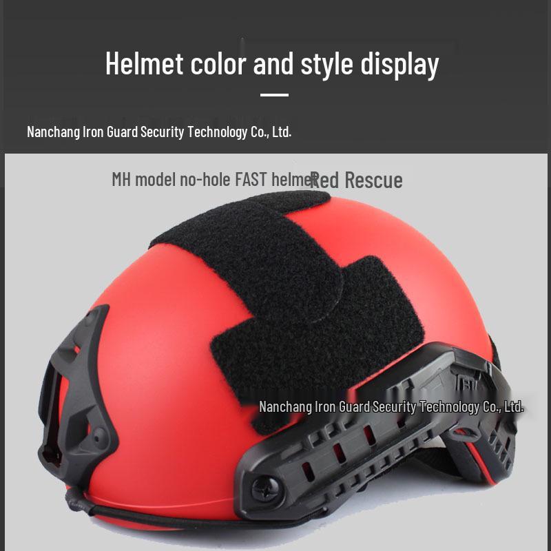 Tactical Military FAST Helmet - Simple Game CS Rail, Oval No-Hole Design for Outdoor Use