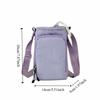Shoulder Strap Water Bottle Carrier Bag Nylon Material Large Opening Crossbody Water Bottle Purse Adjustable Strap Quick Drying