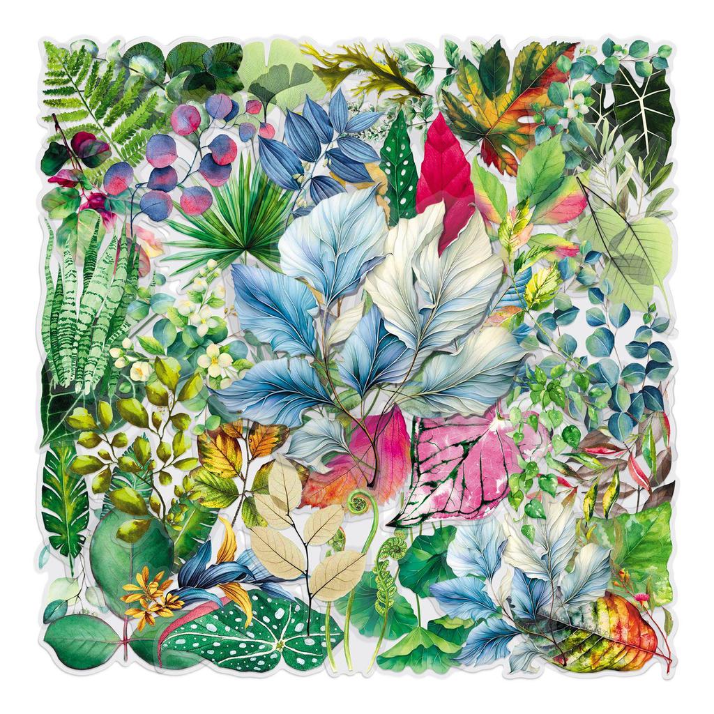 50 Creative Plant Stickers: Waterproof DIY Journal and Tea Cup Decoration