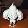 Chicken Statue 3D Desktop Chicken Ornament Muscular Rooster Hen Figurine