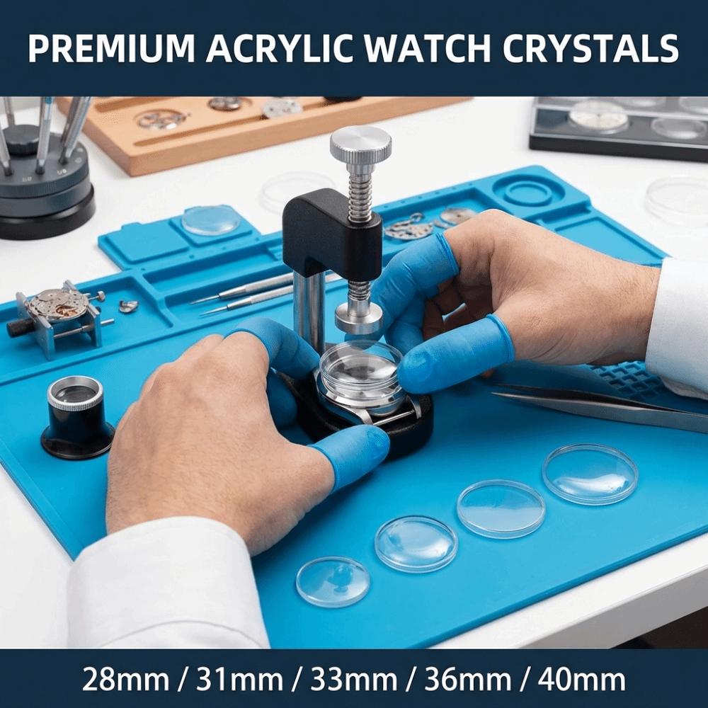 Crystal Clear Acrylic Watch Mirror 28-40mm Watch Accessories Acrylic Pot Cover  Watch Repair