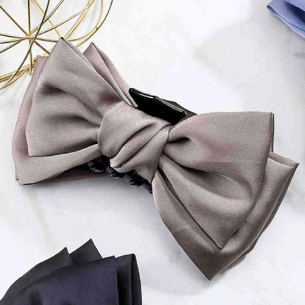 Topmall Large Ribbon Claw Clip Cocoa Hair Accessories Hair Fixing Clip Hair Clip