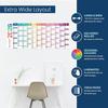 Creative Large Size Calendar 42x100cm 12 Month Calendar 2026 English Calendar  Office Stationery