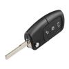 Coque de clé KEYYOU pour Ford Focus Fiesta C Max Ka 3 Boutons Flip Pliante Lame non coupée Télécommande Voiture Clé vierge Étui Housse