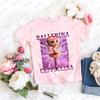 Cappuccina Ballerina Funnu Italian Brainrot Meme Cotton Children Tshirt Summer Sports Tees Boys Girls Clothes Casual Kids Tops