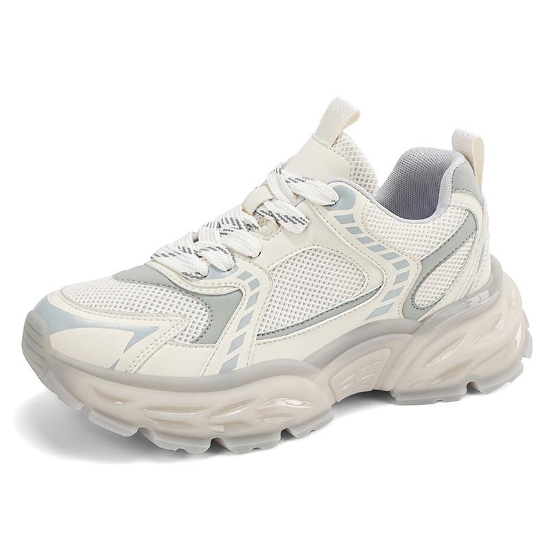 Chunky Sneakers Four Seasons Breathable Lightweight Soft Sole Outdoor Racing Running Shoes Casual Anti Slip Speed Sports Shoes