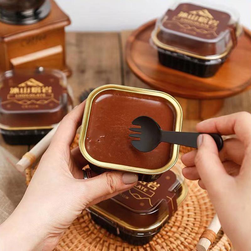 Foil Cupcake Liners Heat Resistant Aluminum Cake Cups With Lid Round Baking Cups With Lids Kitchen Wedding Birthday Party Supply