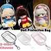 1/2pcs Transparent Protective Bag Dolls Outdoor Dustproof Box for LABUBU Dress Up Display Case with Enhanced Hook Storage Access
