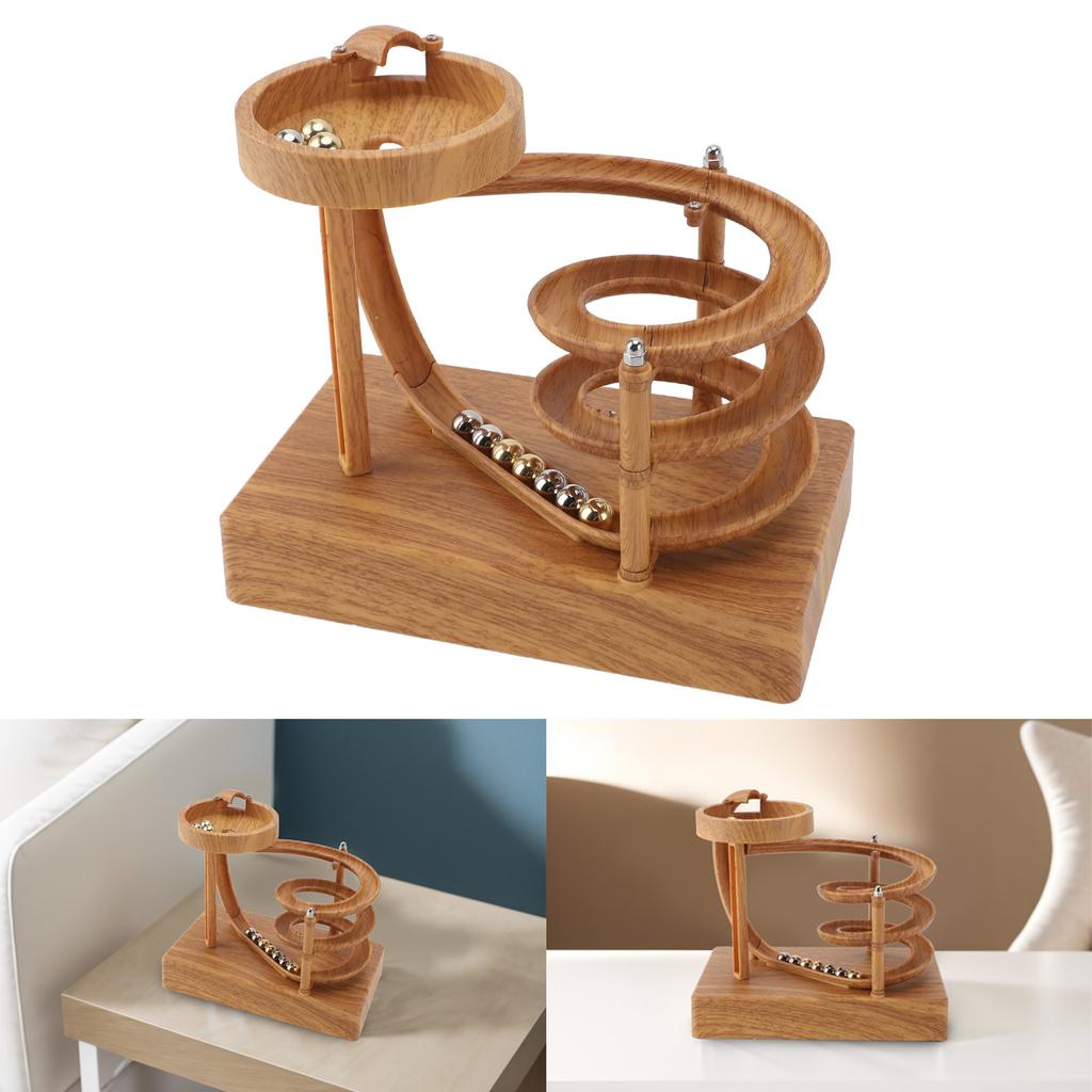 Art Perpetual Motion Machine Ornament Desk Non Stop Rolling   Toy Science Physics Gadget Desktop Decoration
