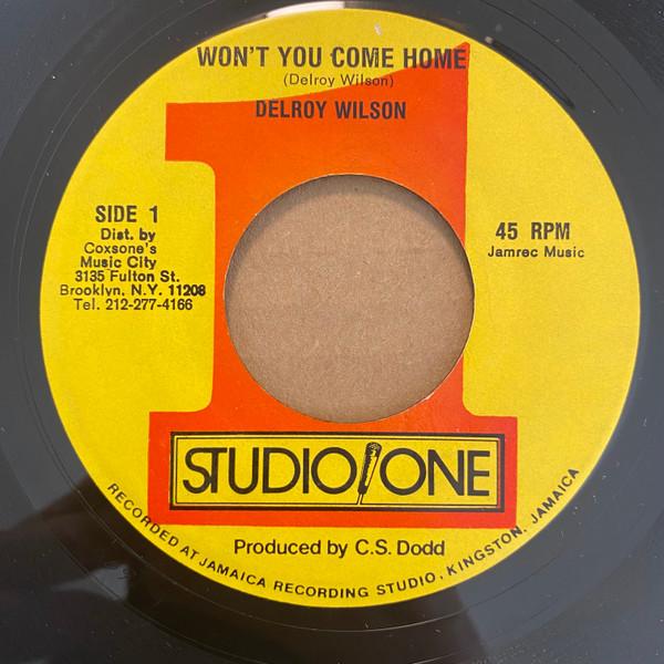 

7inch Record DELROY WILSON - Won t You Come Home SO0091 Studio One US Reggae, Ska & Dub Used
