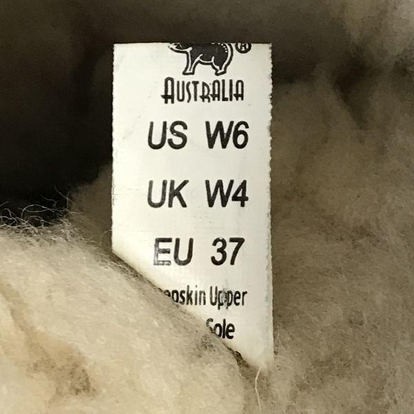 Warmbat Australia Ovčí kůže Mouton Kozačky UK W4 22.5-23.0 Hnědá(POUŽITÝ)