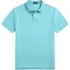 Polo Solid Ribbed Knit Polo Shirt Men Tops Deep-Sea-Blue 710534735-444