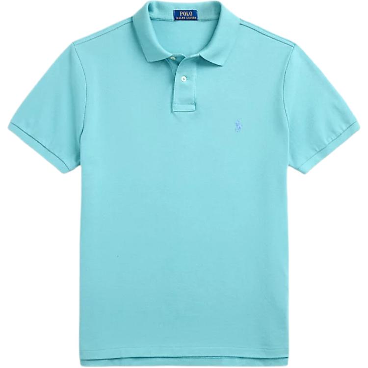 

Polo Ralph Lauren Однотонная фактурная футболка-поло Мужские топы Глубокий синий 710534735-444 M