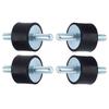 Rubb  Isolator Mounts,     Pump Vibration Damp , M4 Anti-Vibration Rubb  Mount, Vibration Isolator Mounts for     Pump