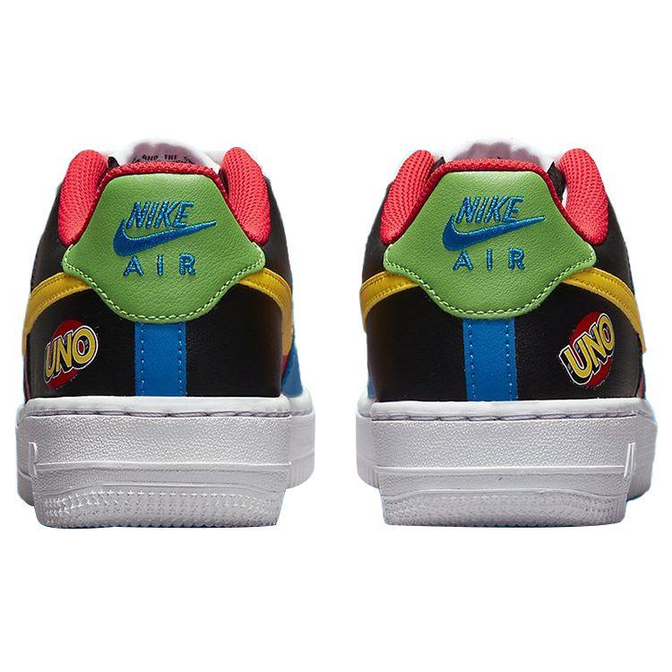 Nike UNO X Air Force 1 Low 50th Anniversary Men Sneakers White Yellow-Zest University-Red DC8887-100