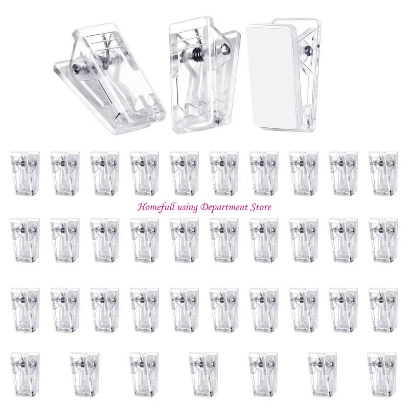 

40/100 Штук Зручні Клейкі Затискачі Портативні Затискачі для Легкої Організації Документів та Підвішування в Офісі або Вдома