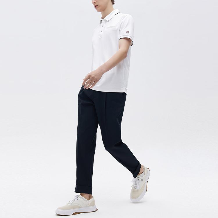 New FILA Polo Shirt Men's Standard White F11M121120FWT
