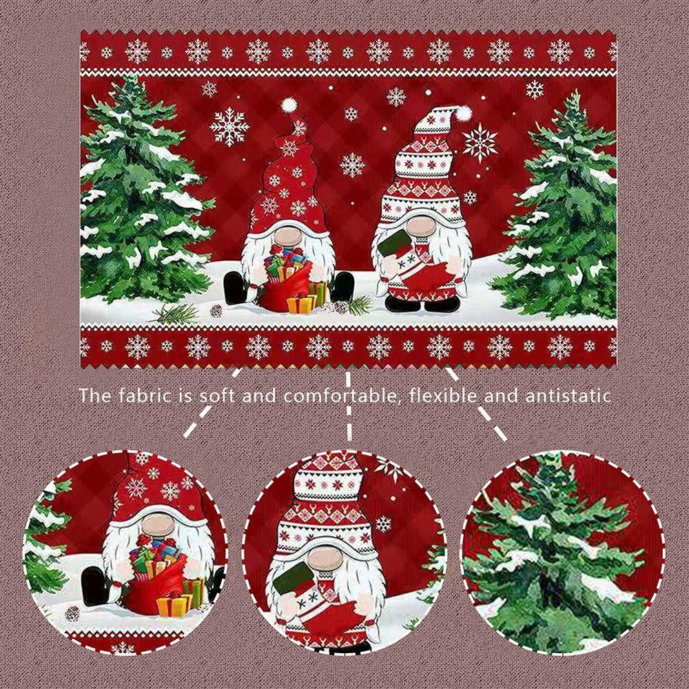 Mat Living Room Bedroom Xmas Home Decor Christmas Decoration Corridor Carpet Door Mat Hallway Mat