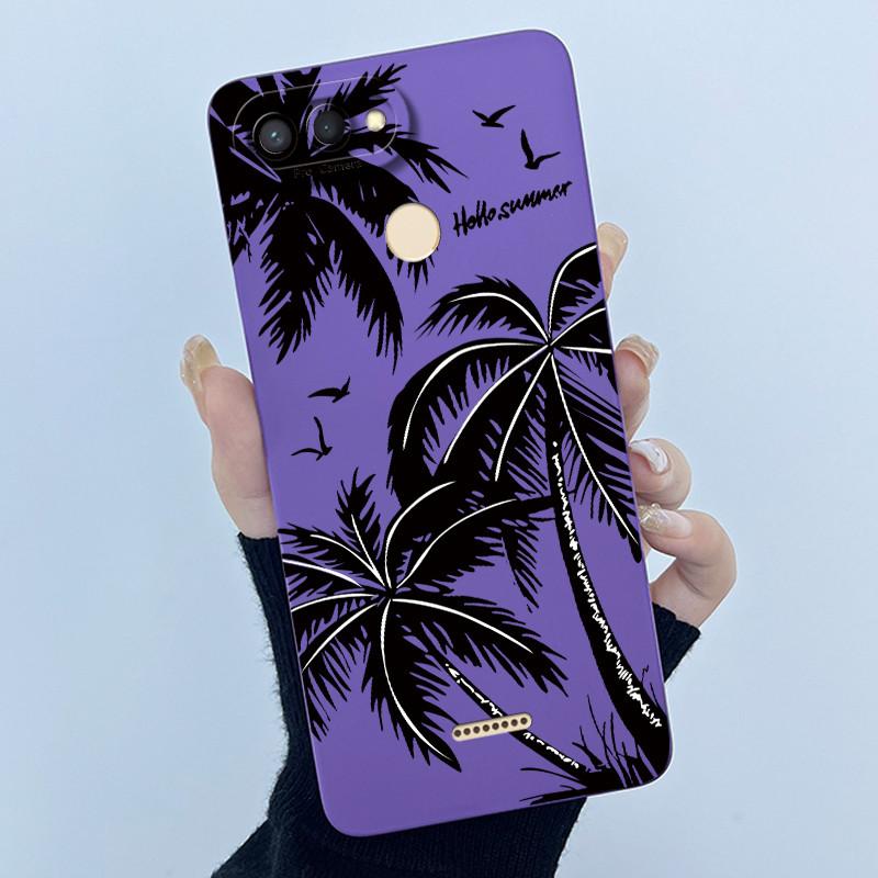 For Xiaomi Redmi 6 5 Plus 5A 4A 4X Case Advanced Sense Pretty Cartoon Flower Liquid Silicone Soft TPU Protective Back Cover Capa