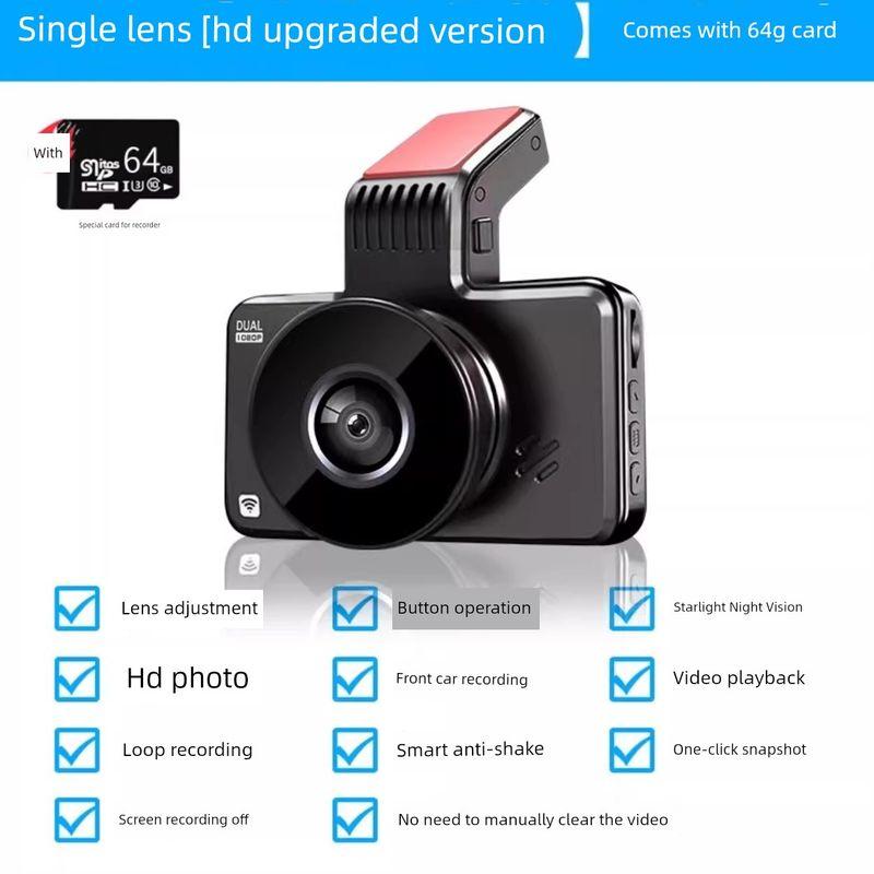 Driving Recorder 2026 New Model, Wire-Free 4K Ultra-High-Definition Front and Rear Dual Recording All-In-One Car Camera with 360 Panoramic View