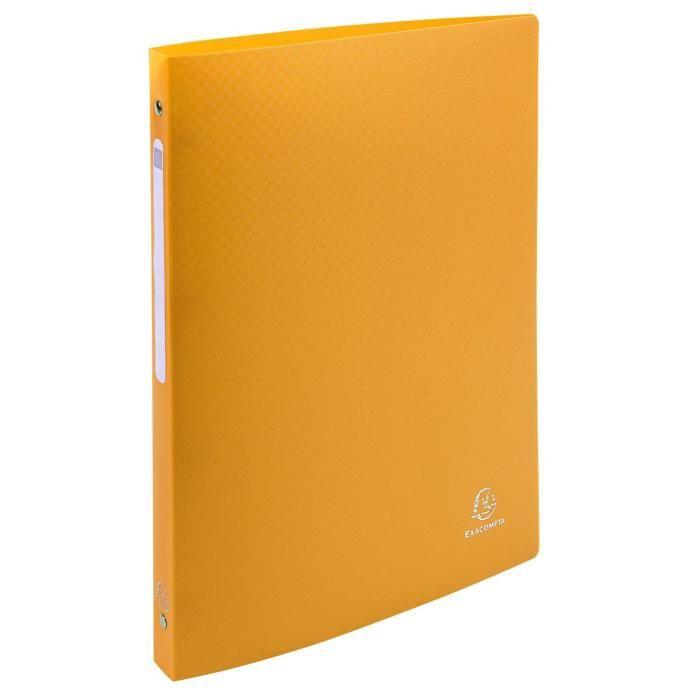 Classeur souple - exacompta - réf. 51299e - 4 anneaux ronds 15 mm - dos 20 mm - 10 couleurs assorties