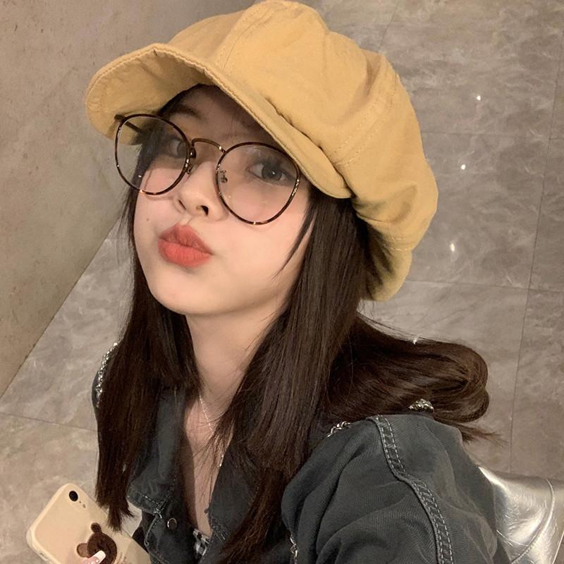 Retro Cotton Octagonal Hat With Wide Brim For Casual And Stylish Women