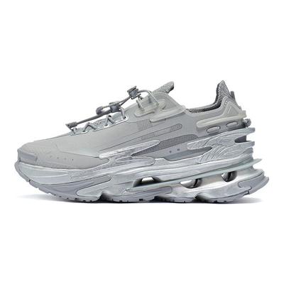 Li Ning CF Reflection Series Hiking Fabric TPU Reflective Low-Top Sports Casual Shoes Women Sneakers Snow-Gray AGLR286-3