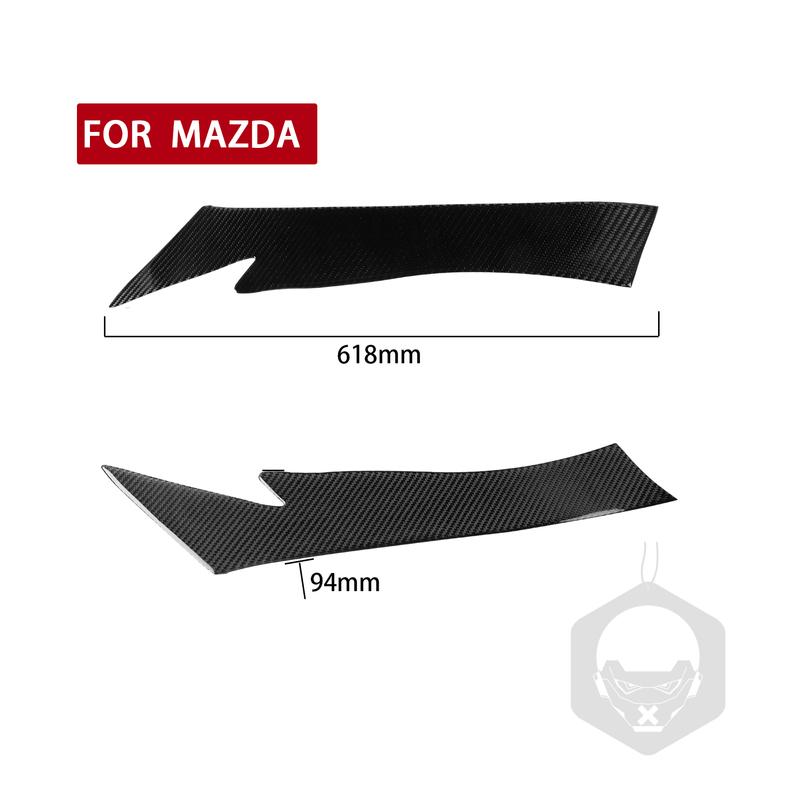 For Mazda CX5 2013-2016 Carbon Fiber Front Headlight Eyelid Eyebrow Cover Decorative Car Decoration Styling Accessories Sticker