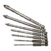 Drill Bit Glass Tile Drill 6.35 Mm Shank Diameter Drilling Stability Efficient Cutting Edges Vibration Reduction