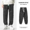 S-8XL Loose Bundle Feet Men's Fashion Brand Nine-point Spring and Autumn Pants Jeans Plus Size