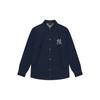 New MLB MONOGRAM Collection New York Yankees 24FW Shirt Unisex Dark Marine Blue 3ADRM0344-50NYD