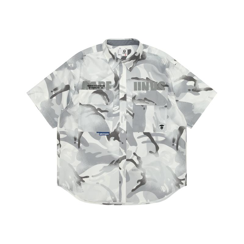 Aape Shirts Men's Lapel Moderate AAPSRM8528XAO