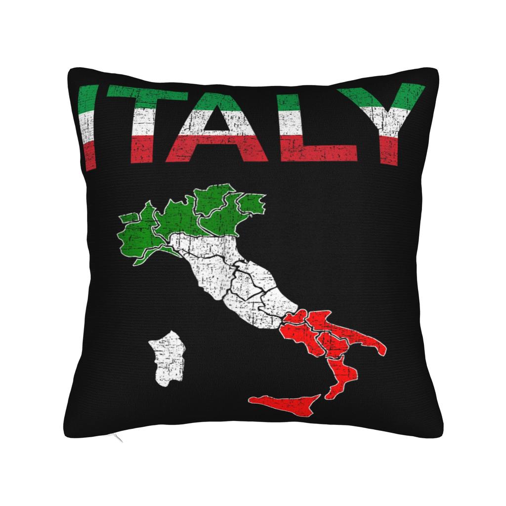Pillow Cover Italy Flag Holiday Italy Heart Italian Flag  Morden Pillow Case For Sofa Bedroom Home Decor Pillowcases