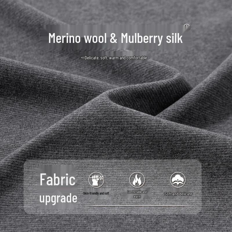 Hodo Men's Silk-Wool Blend Stand-Collar Sweatshirt